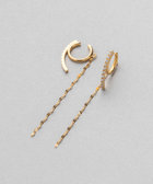 【ete】 ビジュー ロングチェーン イヤリング ビジュー ロングチェーン イヤリング（841621） ｜ women