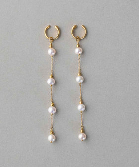 パール ロングチェーン イヤリング（841630） ｜ women