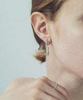 パール ストレートライン ピアス（872112-872113） ｜ women