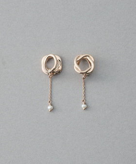 ete エテ イヤリング パール ビジュー ループ ギフト ★国内発送 パール／ビジュー ループイヤリング | ete bijoux (Women)/エテ