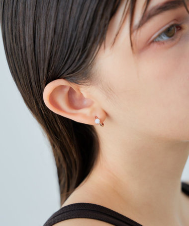 ete ビジュー ピアス ピンクゴールド ete ビジュー ピアス ピンクゴールド ピンクゴールド ｜ ete