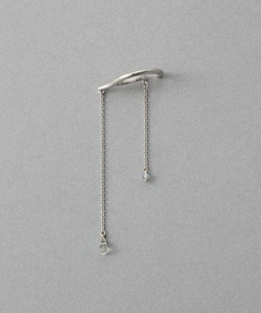 [アシンメトリー] ナチュラルストーン イヤーカフ