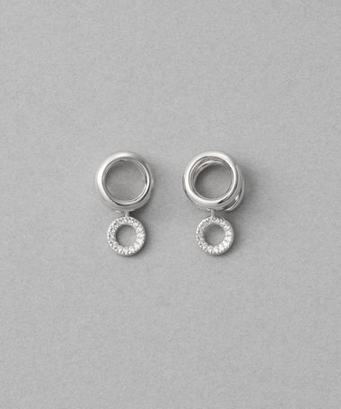 [ONLINE Limited] ビジュー チャーム ループイヤリング