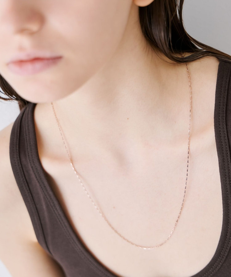 ete エテ ネックレス ボックスチェーン シンプル ギフト 国内発 WEB先行発売】ボックスチェーン ネックレス | ete bijoux