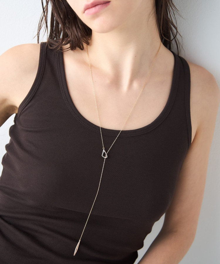 Jouete シルバー ロングネックレス　ラリアット Jouete シルバー ロングネックレス ラリアット Jouete】パール