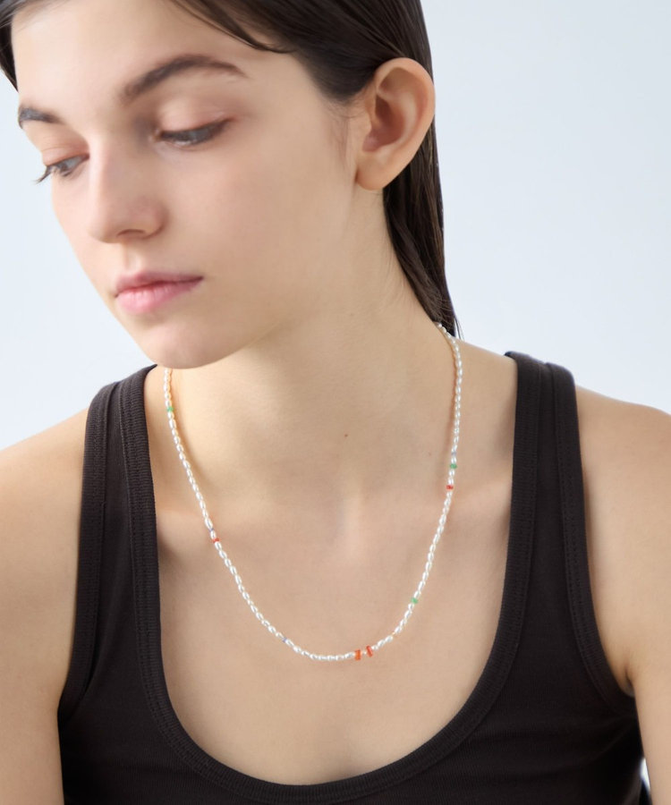 デイアップ] パール/ナチュラルストーン ネックレス（862064