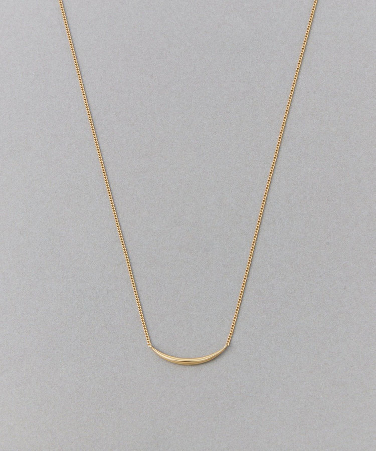 ete レイヤー カーヴィーライン ネックレス レイヤード] K18YG カーヴィーライン ネックレス（ネックレス）｜ete
