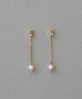 ete パール/ホワイトトパーズ ピアス パール/ホワイトトパーズ ピアス（872173） ｜ women