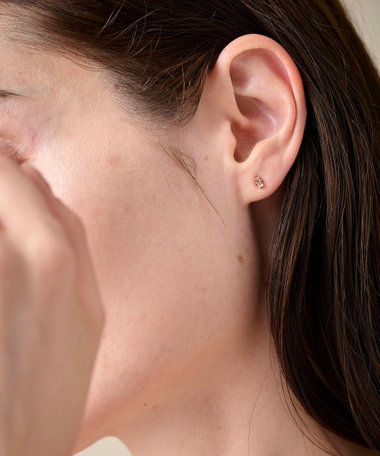 パール/ホワイトトパーズ ピアス