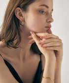 ete bijoux [ドロー] ワンストローク ピアス ブラウン ete｜[ドロー] ワンストローク ピアス | Rakuten Fashion(楽天