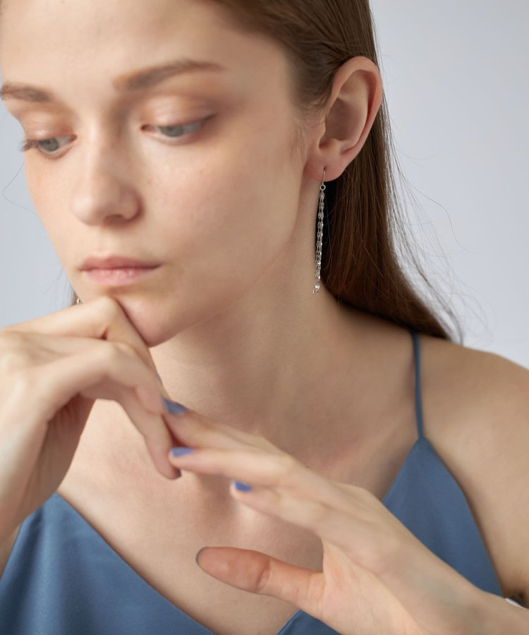 ペタルチェーン フリンジ ピアス（872234-35-36） ｜ women