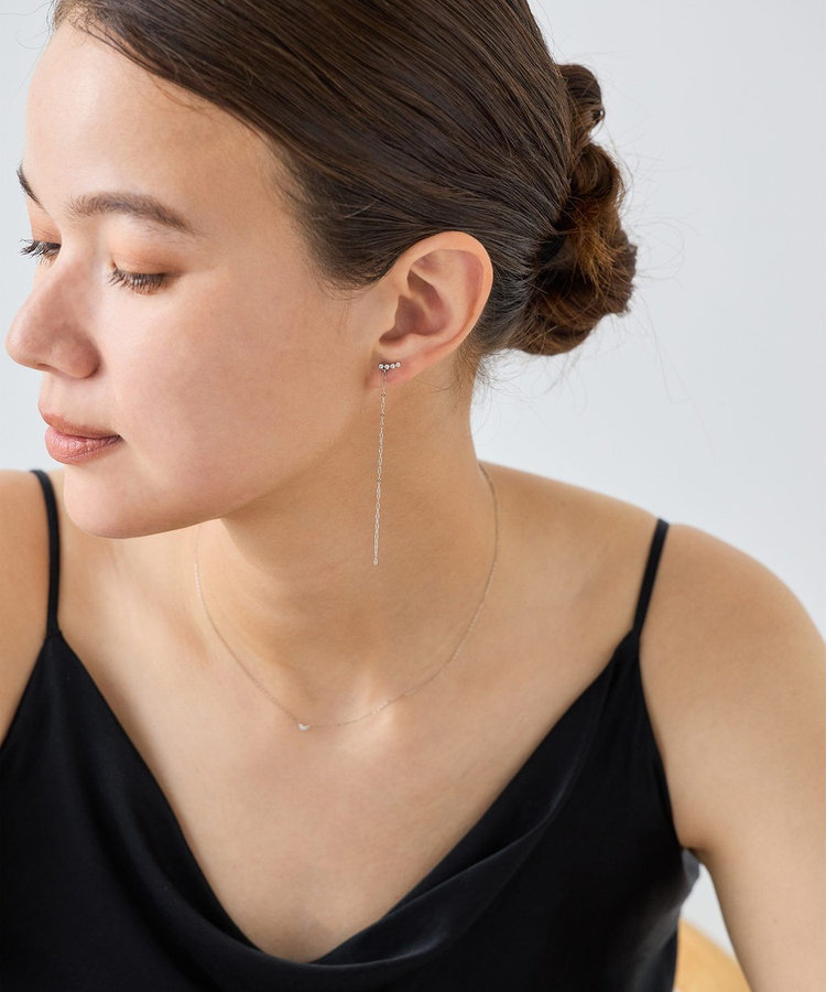 チェーン ビジュー ピアス（872268-872269） ｜ women（ウィメンズ） ｜ ete／ete bijoux | エテ／エテビジュー  公式サイト