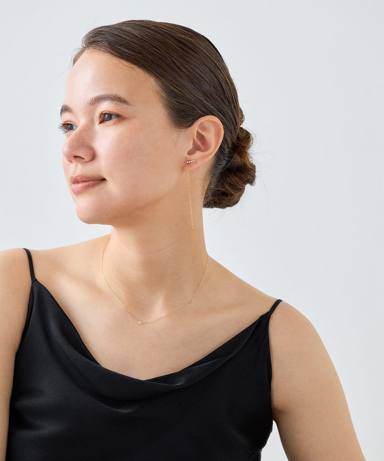 チェーン ビジュー ピアス（872268-872269） ｜ women
