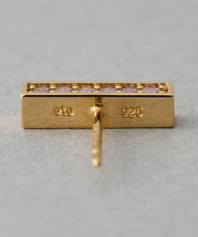 ete/ビジュー バー ピアス/イエローゴールド YG/SV925 K18/美品 ビジュー バー ピアス | ete bijoux (Women)/エテ ビジュー