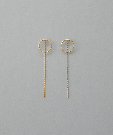 ete サークルピアス K18ポスト ※あお K18YG フープ ピアス（270848） ｜ women（ウィメンズ） ｜ ete