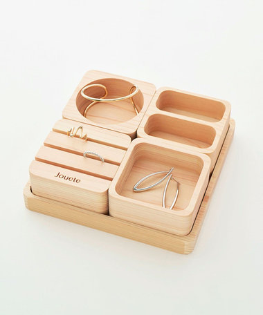 ヒノキ4種トレイ