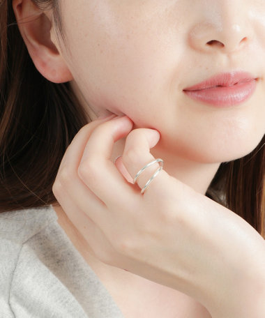 レイヤードピンキー リング