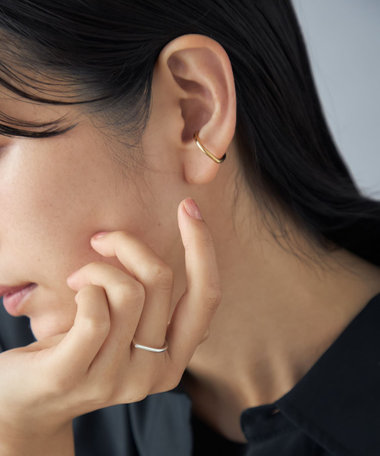 [メニリング] ドロップ コンビカラー