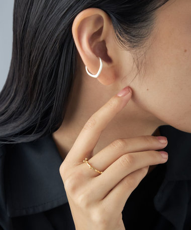 [メニリング] ドット コンビカラー