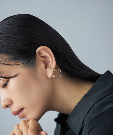 [メニリング] ボールチェーン コンビカラー