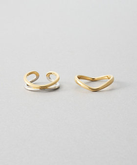 [メニリング] ダブルライン コンビカラー