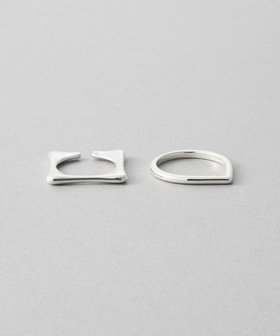 [メニリング] スクエア×ドロップ