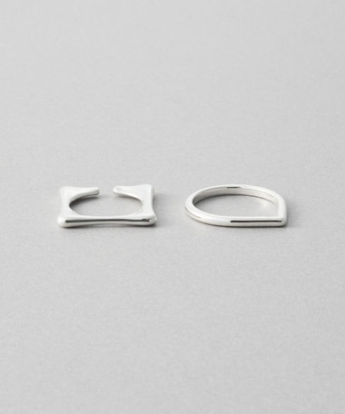 [メニリング] スクエア×ドロップ