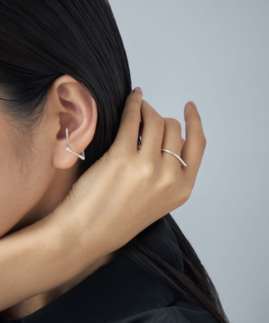 [メニリング] スクエア×ドロップ