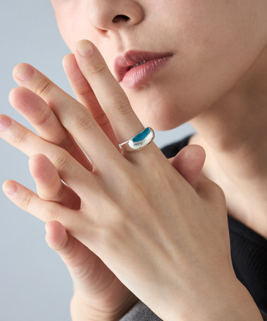 ete☆ エッジ ペティートリング プラチナム 小さめサイズ エッジ ペティートリング | ete bijoux (Women)/エテ ビジュー