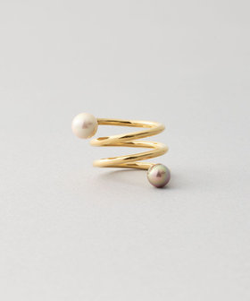 リング カラーパール スパイラル