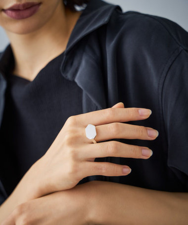 Jouete ジュエッテ リング キュービッ ク ゴールドリング 13号 Jouete ジュエッテ リング キュービッ ク ゴールドリング 13号