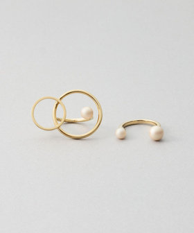 K10YG レイヤー クロス リング（031331） ｜ women（ウィメンズ