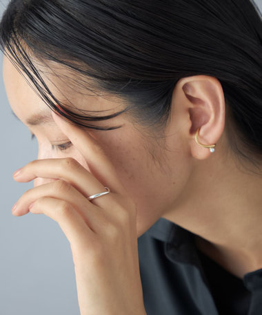 [メニリング] パール コンビカラー