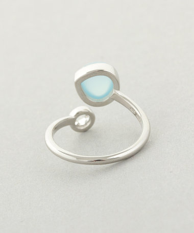 フォークリング シーブルーカルセドニー