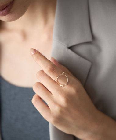 [レイヤー] K10YG リング サークル