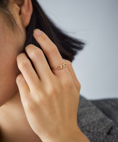 【最終値下げ】joete K10YGロジウムリング レイヤー] K10YG リング サークル（031371） ｜ women