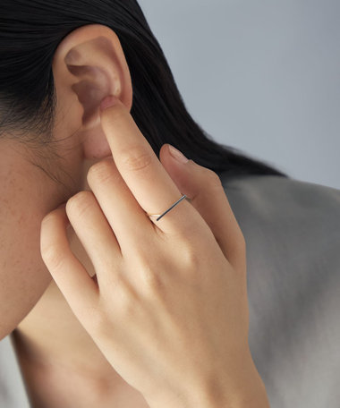 [レイヤー] K10YG/WG リング バー コンビカラー