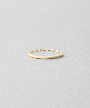 K10YG ピンキーリング ハーフチェーン