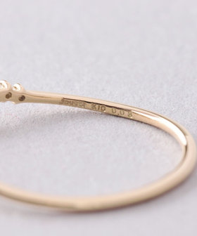 K10YG レイヤー ダイヤモンド リング（032491） ｜ women