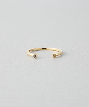 K10YG ピンキーリング ダイヤモンド