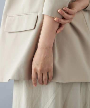 K10YG ブレスレット ミックスチェーン