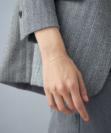 K10YG ブレスレット クレセントムーン