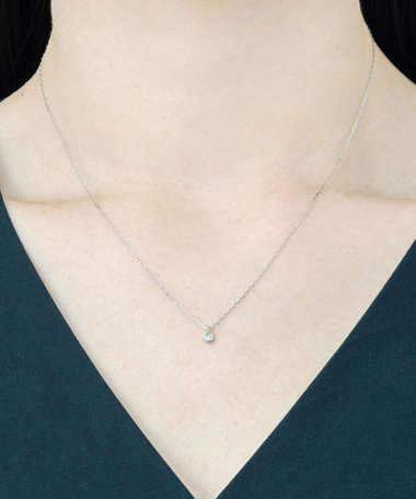 K10WG ダイヤモンド ネックレス