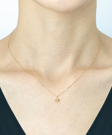 K10YG レイヤー イガイガ ネックレス