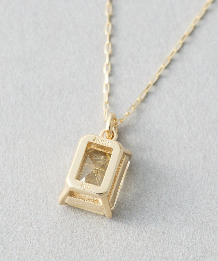K10YG ロングネックレス ルチレイテッドクォーツ（036878） ｜ women