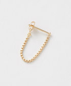 【希少】Jouete 10K ダイヤゴールドチェーンピアス ピアス チェーンピアス k18 18k 18金 イエローゴールド スタッド