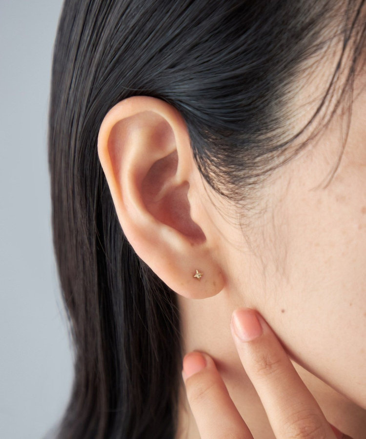 K10YG ブラウンダイヤモンド ピアス（037597） ｜ women（ウィメンズ