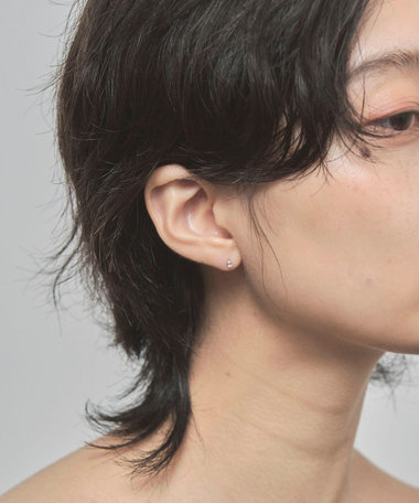 K10YG ダイヤモンド ピアス