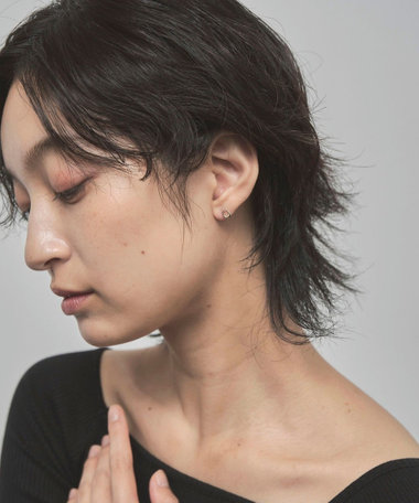 K10YG ピアス ホースシュー