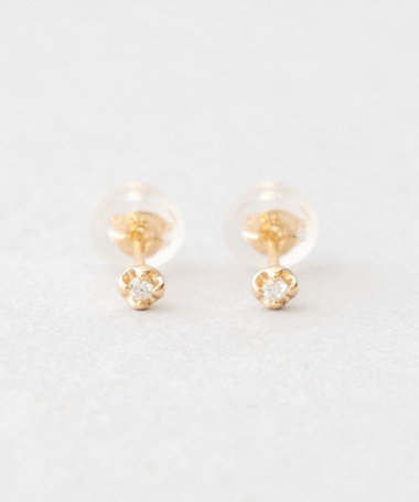 2024新商品 K10YG ダイヤモンド ピアス（037613） ｜ women（ウィメンズ アクセサリー